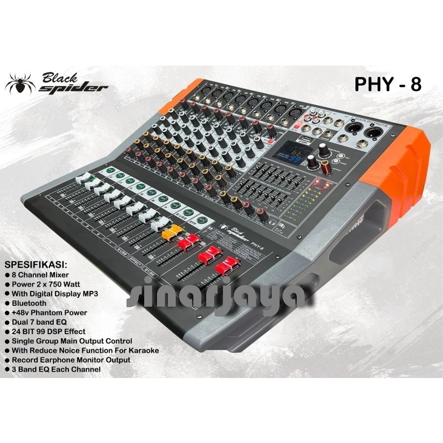 POWER MIXER BLACKSPIDER PHY8