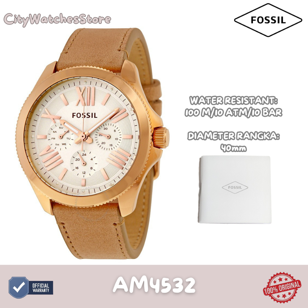 Jam Tangan Wanita Fossil Original Bergaransi 1 Tahun Resmi  - AM4532 / Jam Ori / Jam Tangan Baru/ Ja
