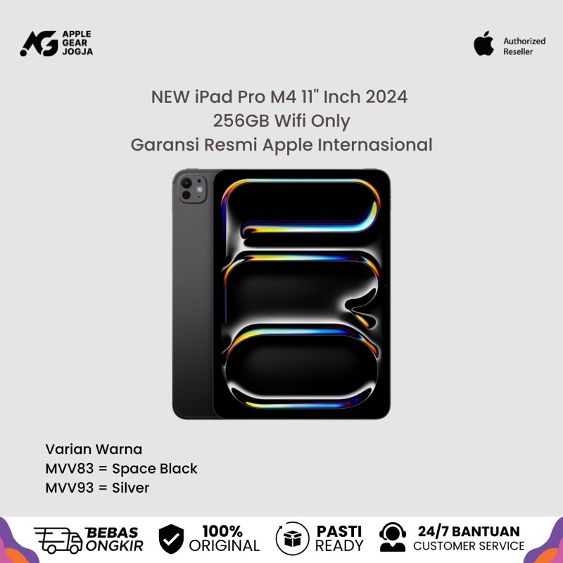 (NEW) iPad Pro M4 11” Inch 2024 256GB 512GB Garansi Resmi Internasional
