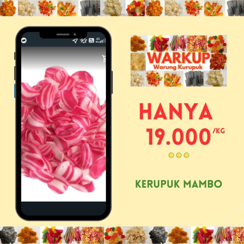 

Kerupuk Mambo Mentah / Kerupuk Pelangi Mentah