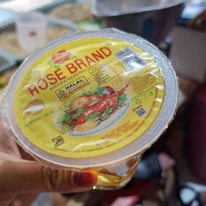 

Minyak goreng gelas rose brand 220 ml