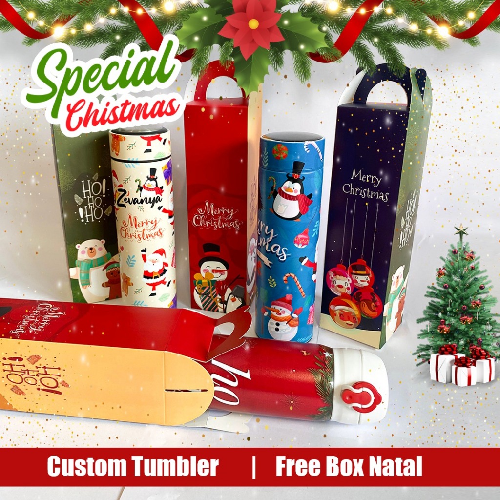 Custom Tumbler Sakura Christmas Edition NEW DESIGN - Local Print