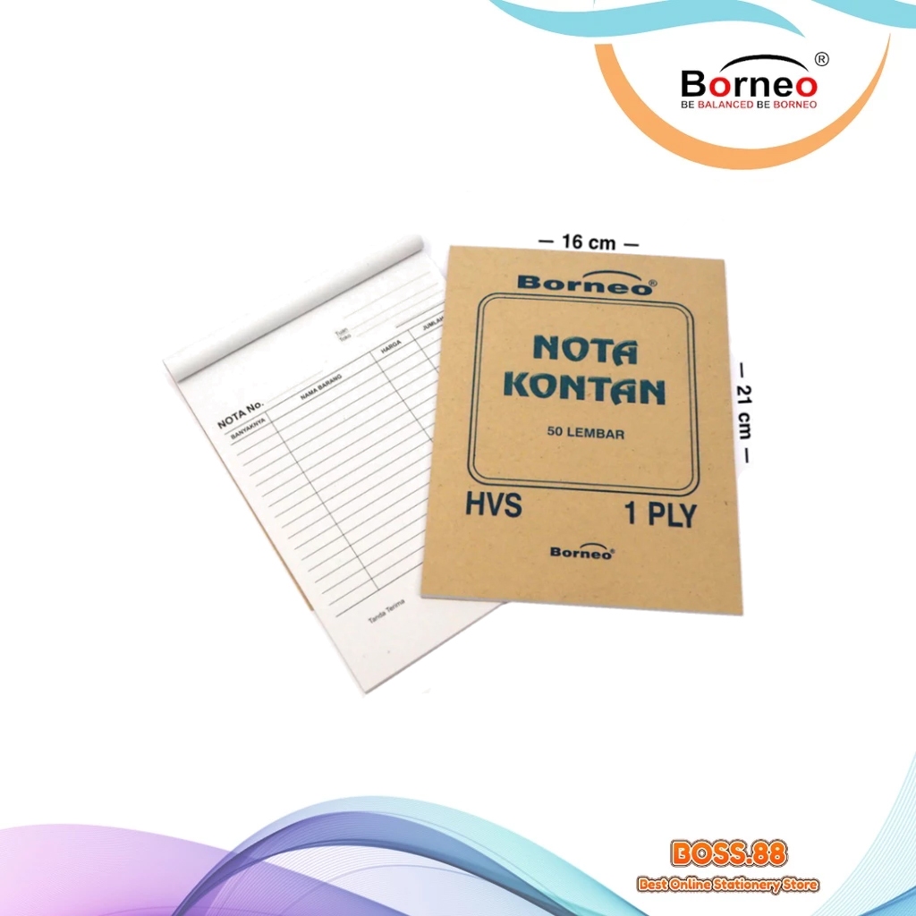 

BILL BOOK / BUKU NOTA BESAR 1 PLY BORNEO (1 PCS)