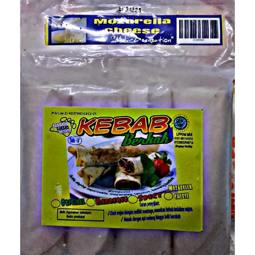 

KEBAB Berkah Rasa Mozarella isi 4