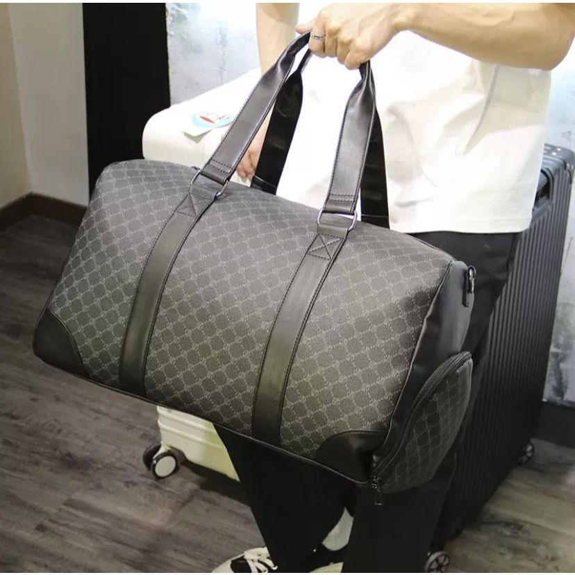 Tas Travel Bag Kulit Premium Tas Gym Fitness Tas Duffle bag Import Tas Pakaian Duffel Besar A-6094