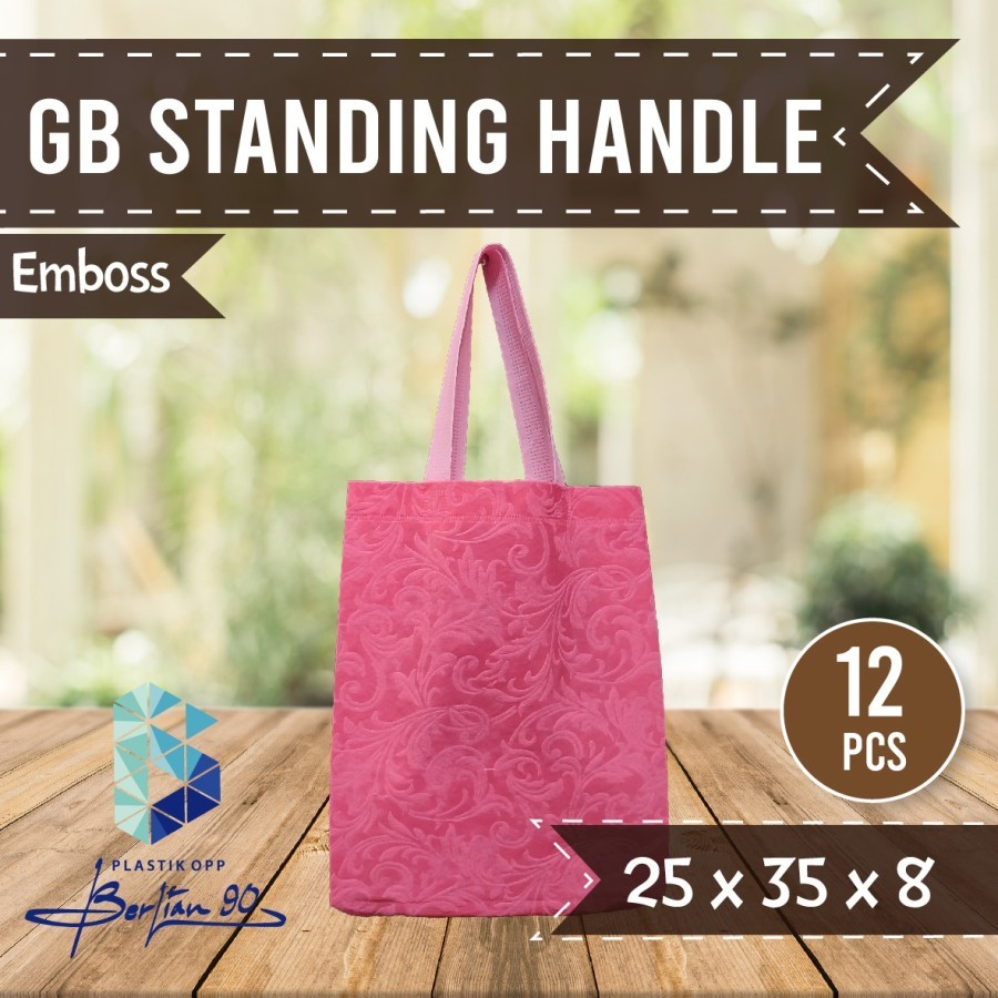 

( ECER ) Goodie Bag Emboss 25x35 / Tas spunbond / Tas hajatan
