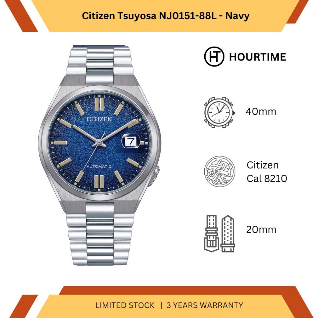 Jam Tangan Pria Citizen Tsuyosa NJ0151-88L - Navy