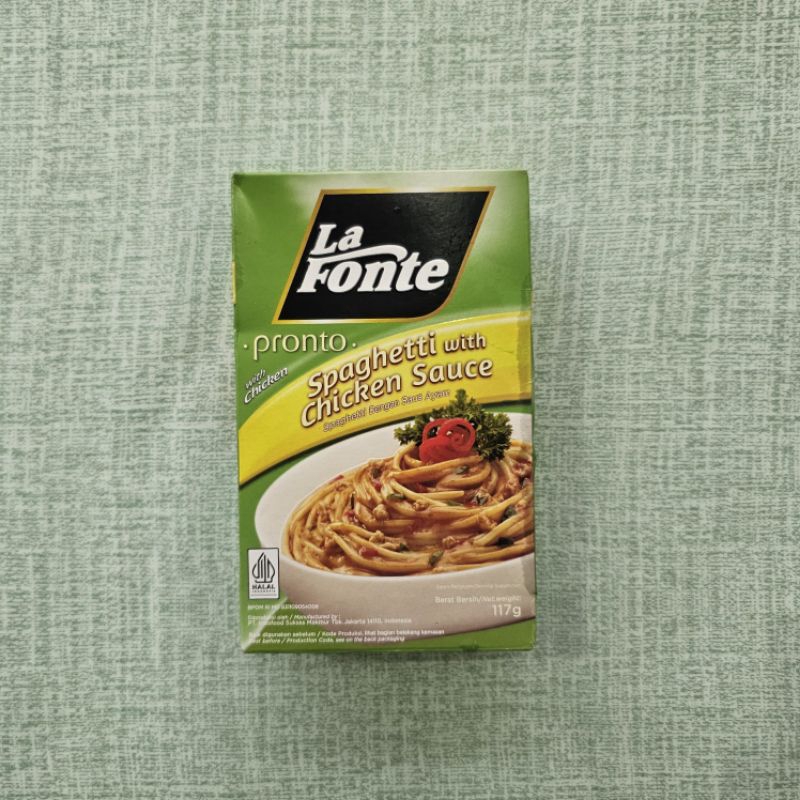 

La Fonte Pronto Spaghetti with chicken Sauce 117g