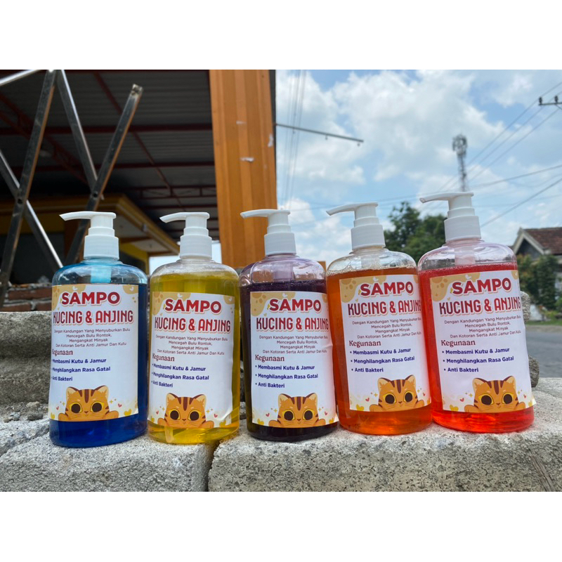 Shampoo Kucing Anti Kutu Dan Anti Jamur 500ml/Sampo Kucing Jumbo Pump 500Gram Anti jamur dan Anti Ku