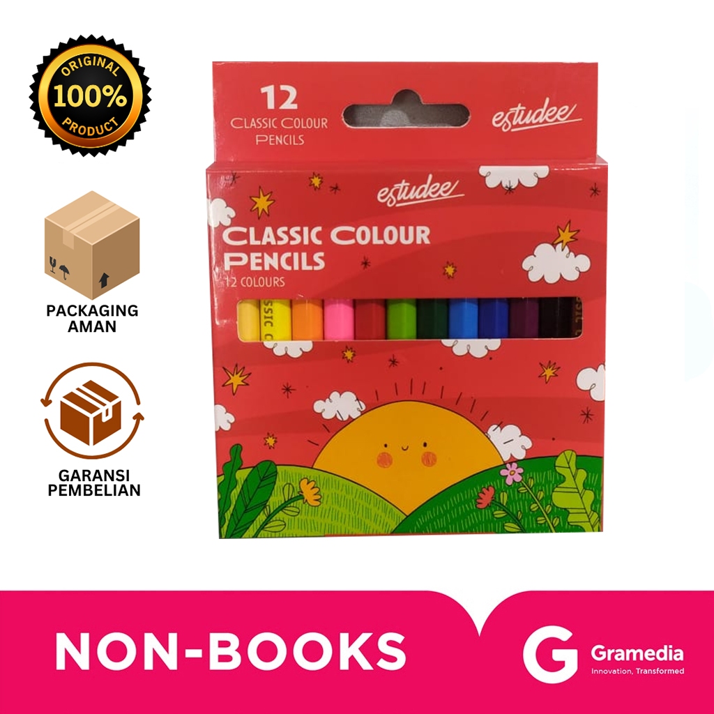 

Gramedia Bali - ESTUDEE CLASSIC COLOR PENCIL 12 HALF LENGHT ES-PCL12HALF