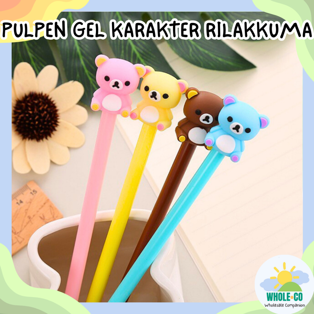 

Pulpen Gel Karakter Rilakkuma Premium Bear Beruang Jepang Kawai Pastel Aesthetic Lucu Unik Imut Termurah Grosir COD