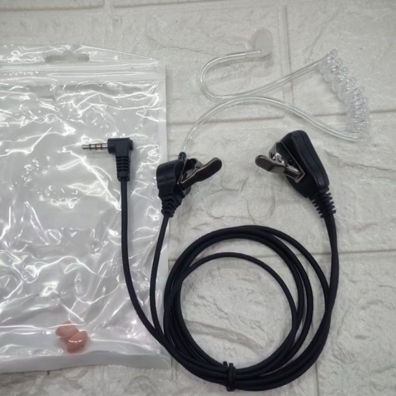 EARPHONE HT HYTERA PNC 380 FBI SPIRAL ORIGINAL HANDSFREE HYTERA PNC-380 PNC380 ORI FBI