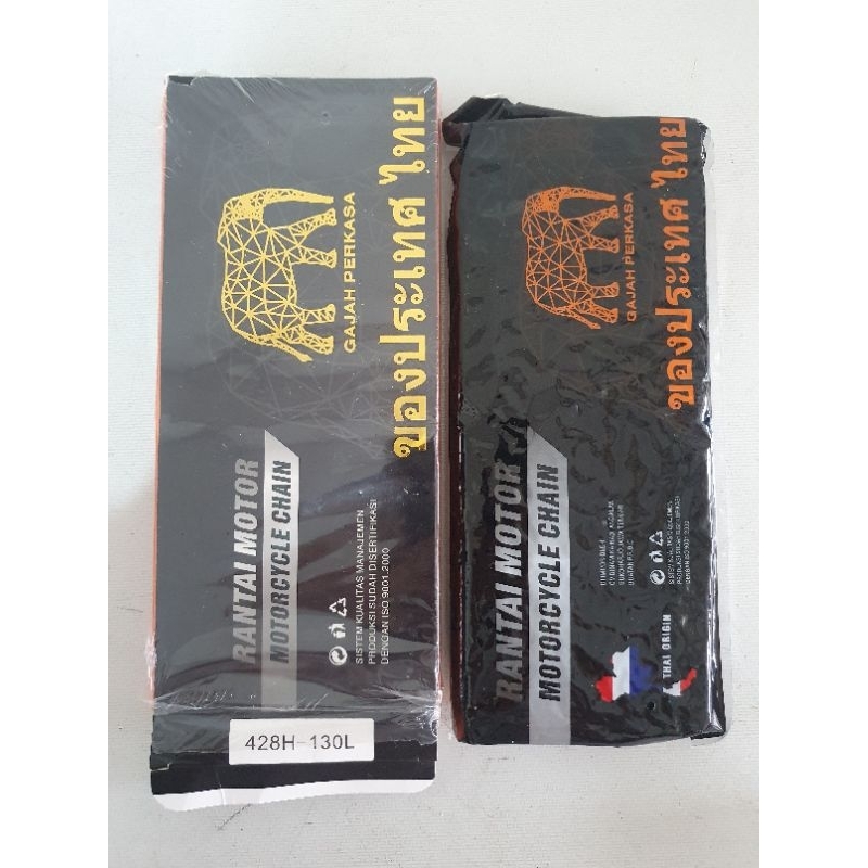 RANTAI MOTOR RODA DUA UKURAN 428H 130L THAI ORIGIN ASLI MOTOR TIGER GLPRO MEGAPRO KLX VIXION CBR150 