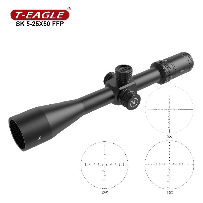 Teleskop T-Eagle SK 5-25x50 SFIR FFP Scope T-Eagle Optics FFP IR