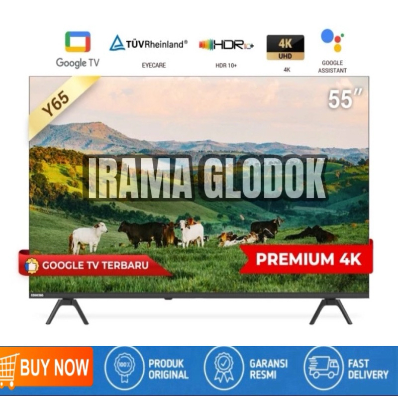 COOCAA 55 inch GOOGLE TV-4K UHD-Dolby Audio (COOCAA 55Y65)