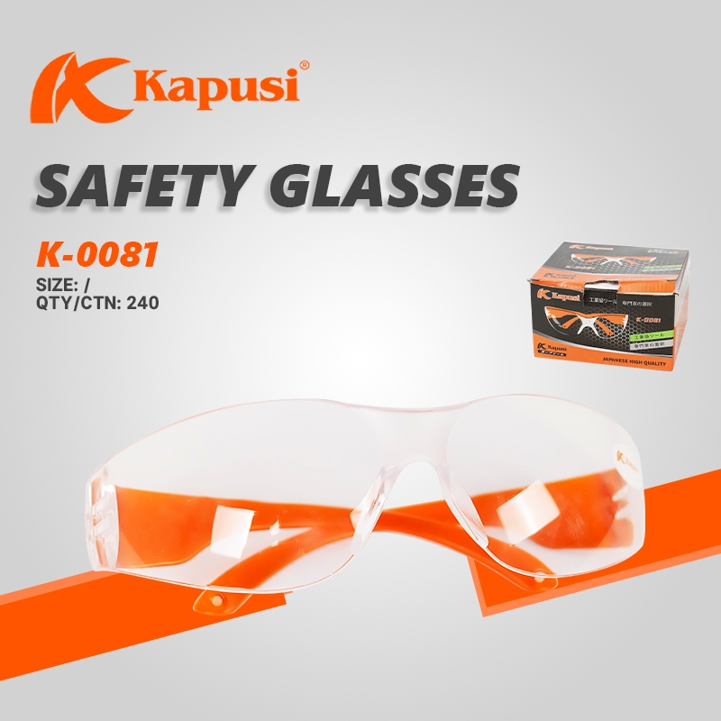 Kapusi Kaca Mata Safety Bening / Kaca Mata Protection