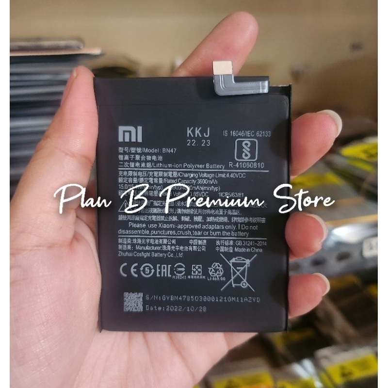Baterai Batre Bn47 Xiaomi Redmi 6 Pro ORIGINAL Model BN-47 BN 47
