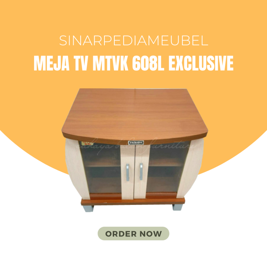Meja Tv Kayu 21" Rak Tv LED Exclusive kaca Lemari TV LCD Ampli CD DVD
