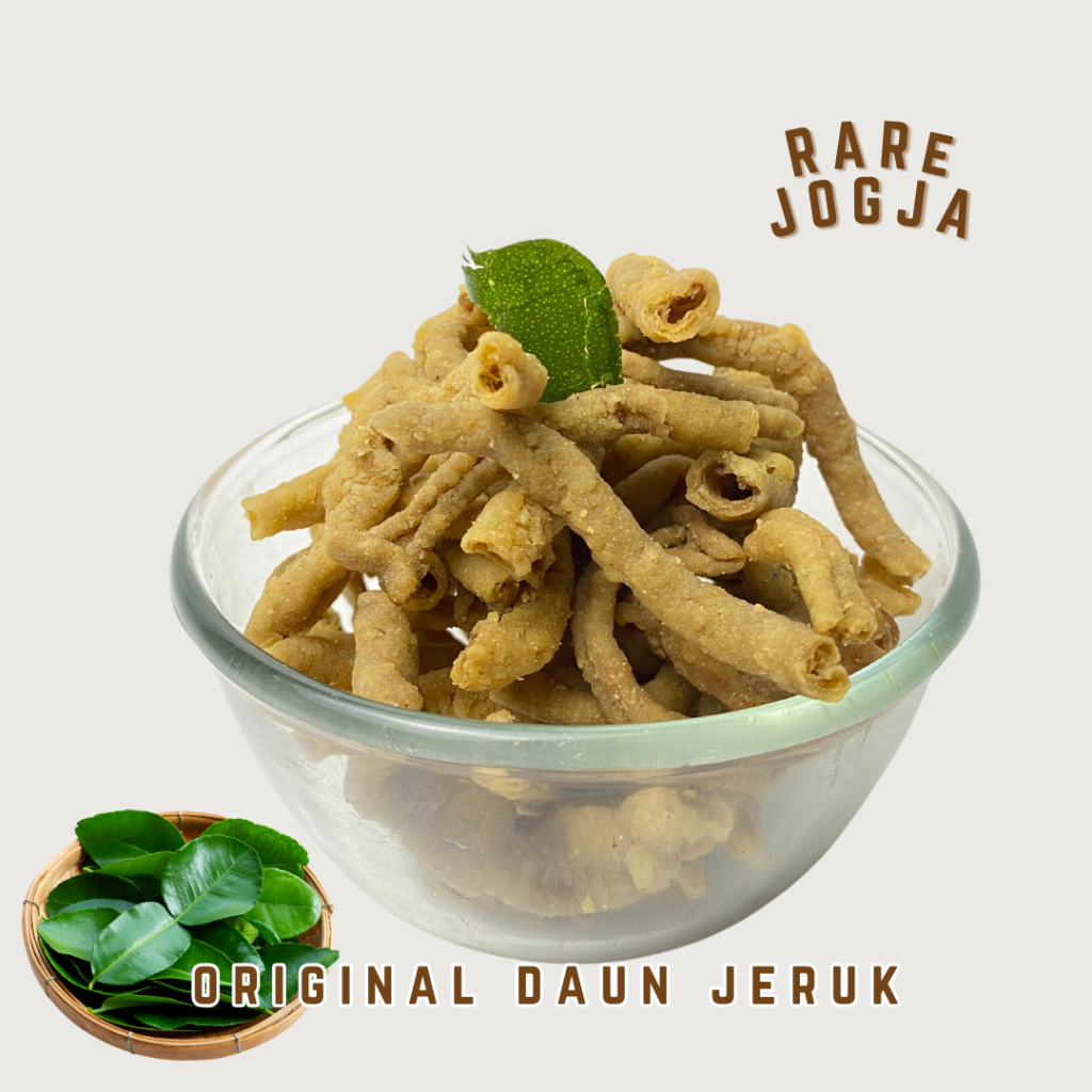 

Keripik usus ORIGINAL daun jeruk, Keripik viral, Camilan gurih sedikit asin, jajanan Rare Jogja.