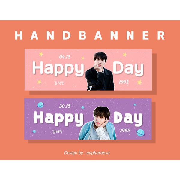 CUSTOM - HAND BANNER KPOP / SLOGAN KPOP