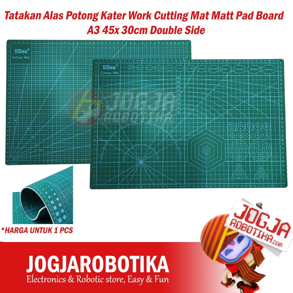 

Tatakan Alas Potong Kater Work Cutting Mat Matt Pad Board Double Side A3 A4