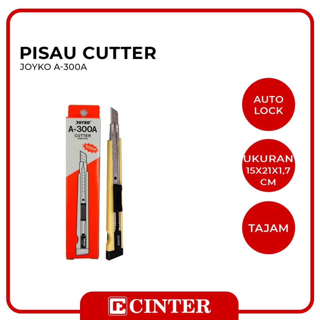 

JOYKO - PISAU TAJAM / PISAU KECIL / CUTTER A-300A