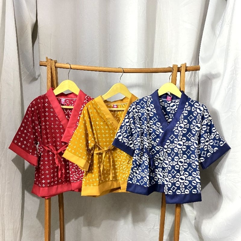 Kimono Batik Anak Unisex Bahan Rayon Berlengan