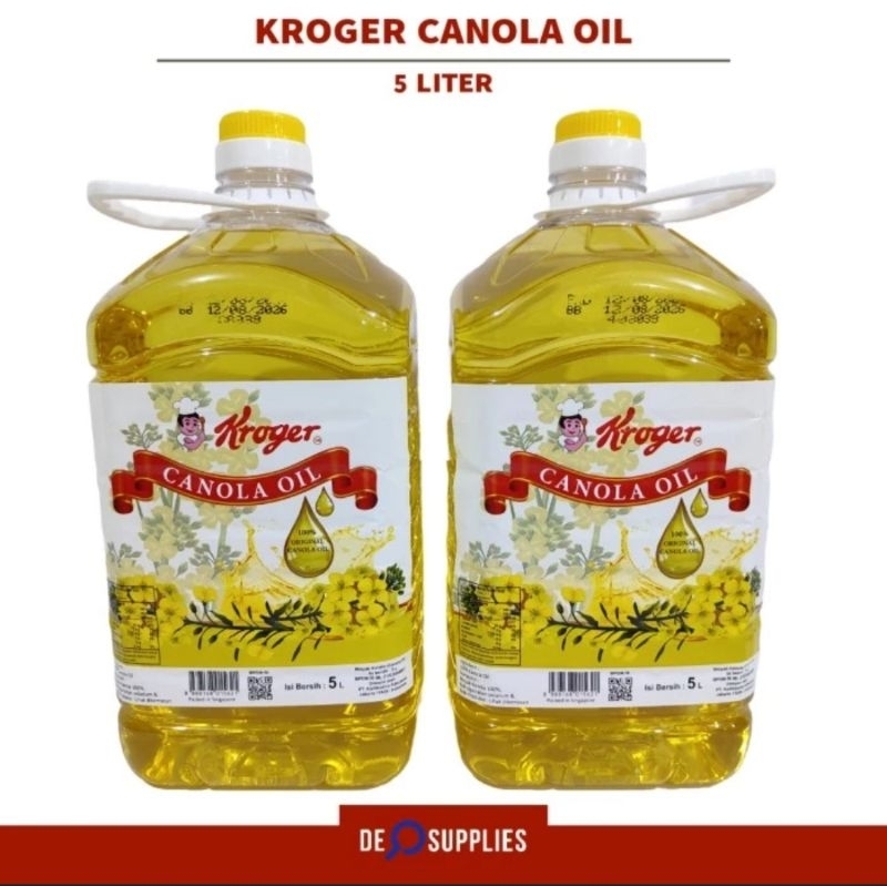 

Kroger Canola Oil 5L - Minyak Kanola Canola Tumis Panggang Singapore