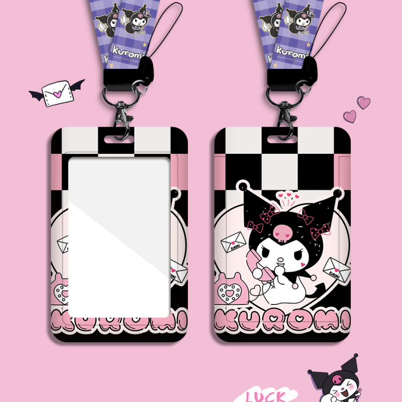 

TEMPAT ID CARD HOLDER KARTUN MOTIF KUROM /GANTUNGAN NAME TAG KREDIT POLAROID TRANSPORTASI TIKET SIM LENCANA /PELINDUNG LABEL KERJA KARTU AKSES UNTUK SEKOLAH KANTOR PELAJAR