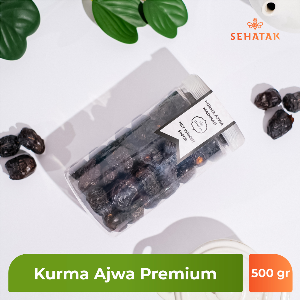 

Sehatak - Kurma Ajwa 500 gr Madinah - Kemasan Toples
