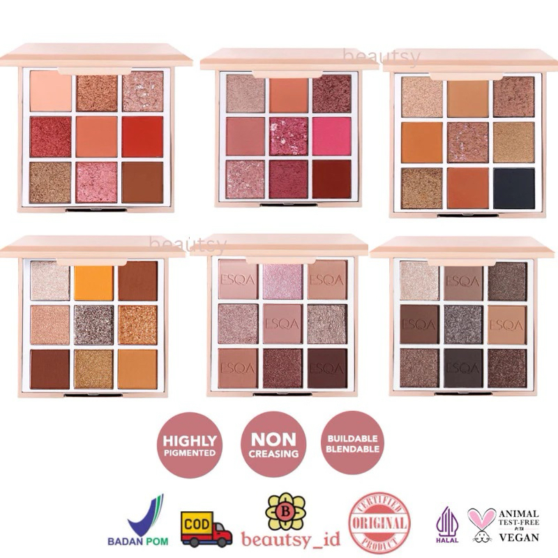 ESQA - EYESHADOW PALETTE