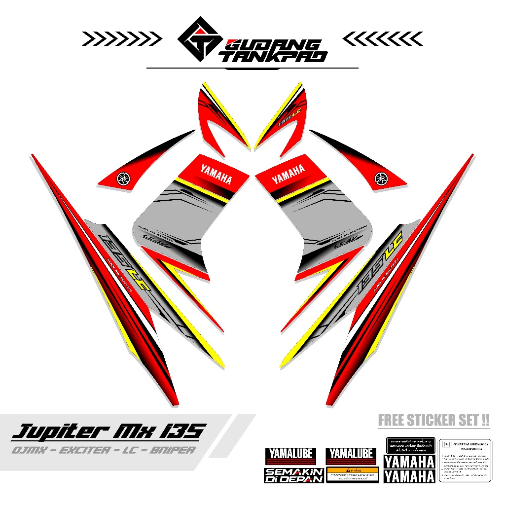 STRIPING MOTOR YAMAHA JUPITER MX OLD 135 / MTF 12 / STIKER STRIPING MX LAMA 135 / STRIPING MX OLD 13