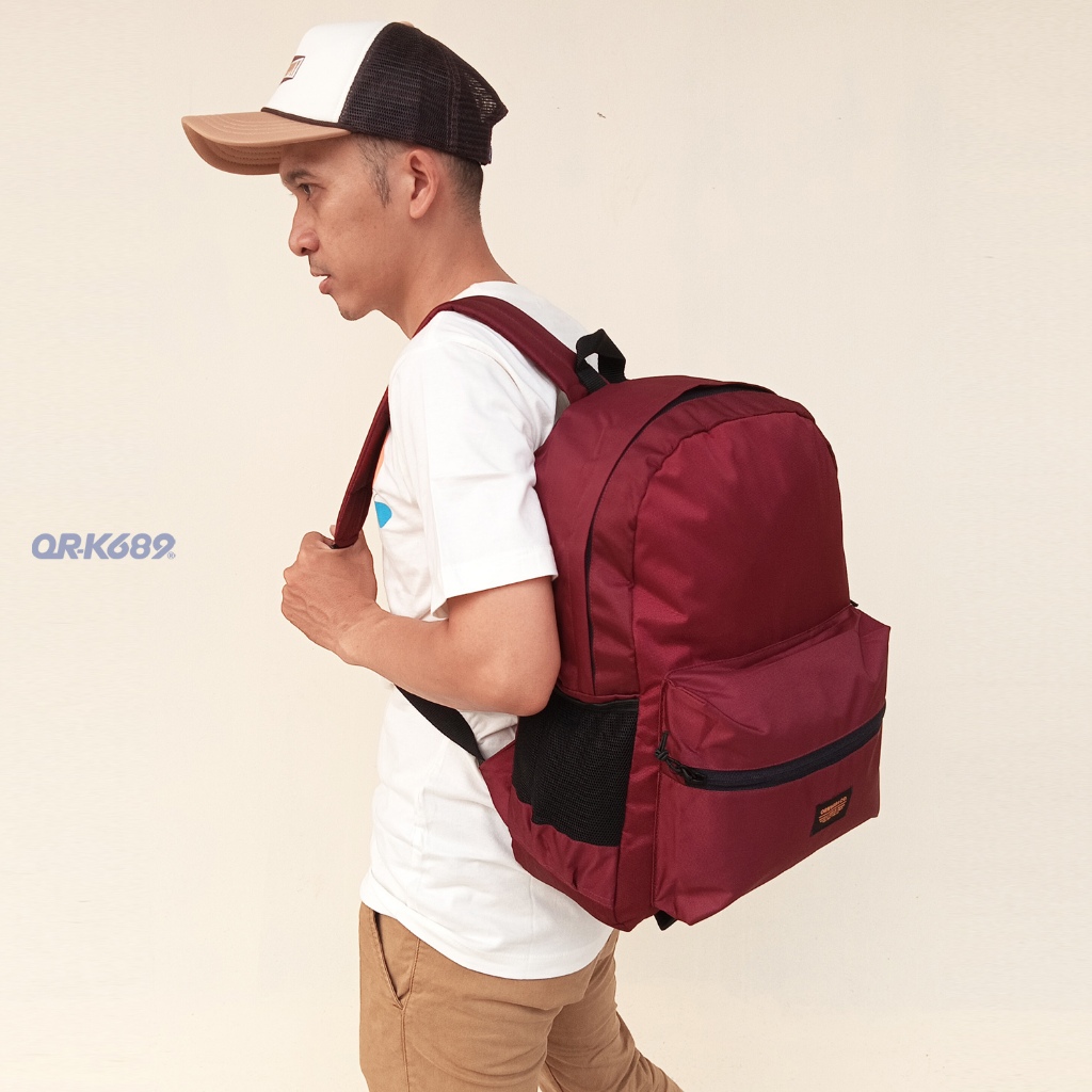 Tas Ransel Pria Distro Bagpack Tas Punggung ork689 BP Makilah Maroon