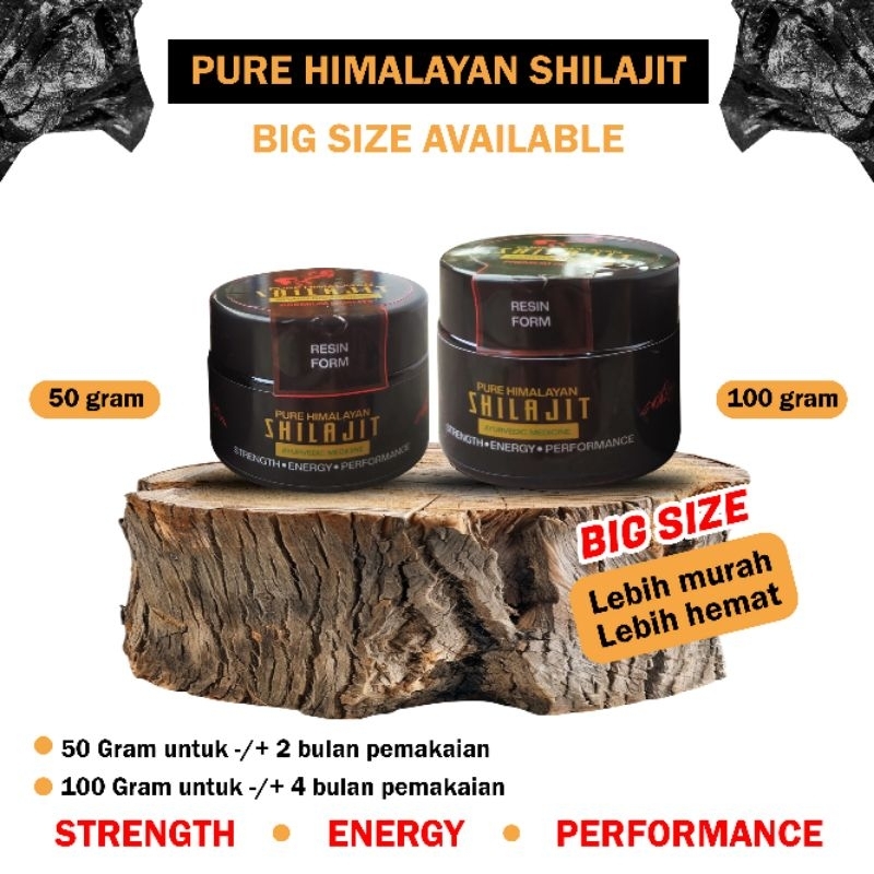 

BIG SIZE 50gr & 100gr LEBIH HEMAT PURE SHILAJIT STAMINA BOOSTER (Premium Quality)