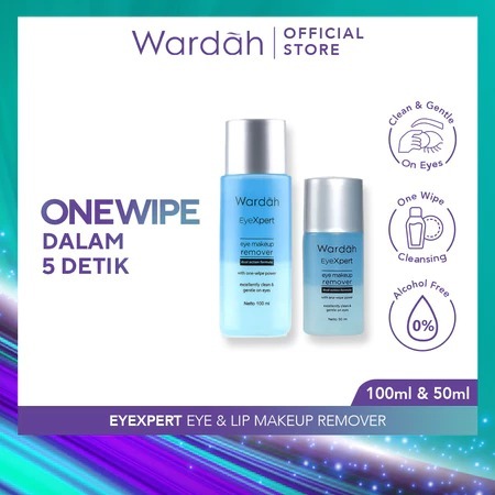 Wardah EyeXpert Eye & Lip Makeup Remover Pembersih MakeUp Waterproof Wardah Pembersih Make Up