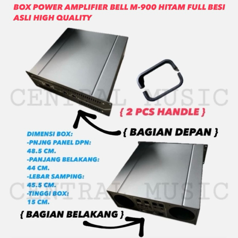 BOX POWER AMPLIFIER BELL M-900 HITAM FULL BESI ASLI HIGH QUALITY