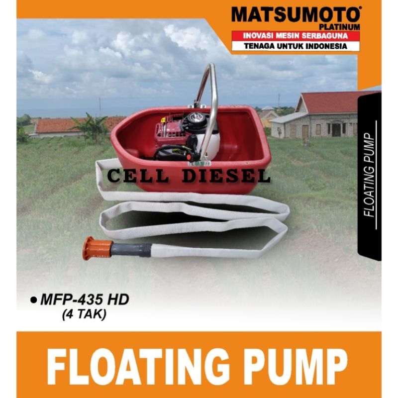 pompa apung floating pump MFP - 435 HD 4tak berkualitas MFP-435HD