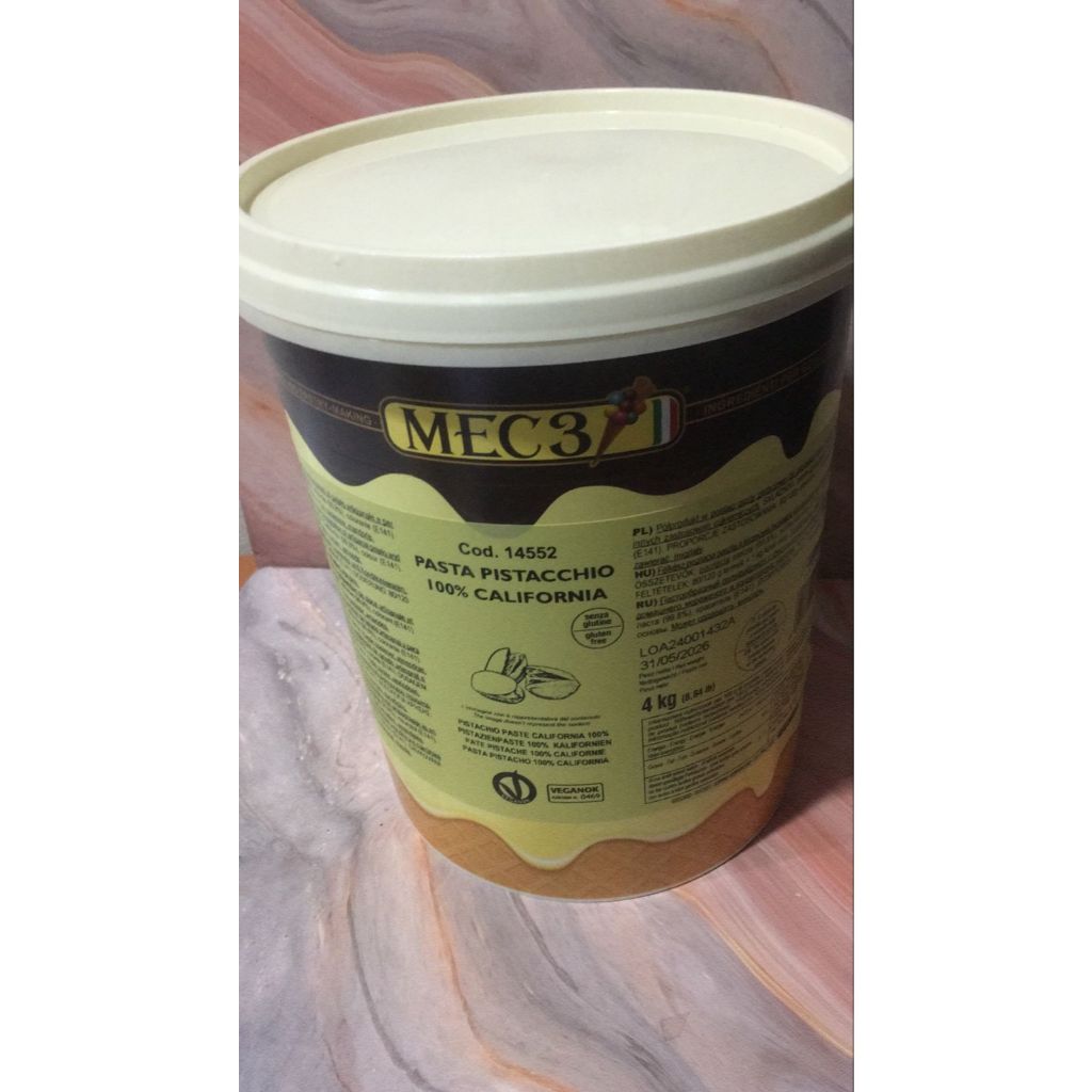 

MEC3 Pistachio Paste Pure 100% California Pasta Pistachio - 1kg