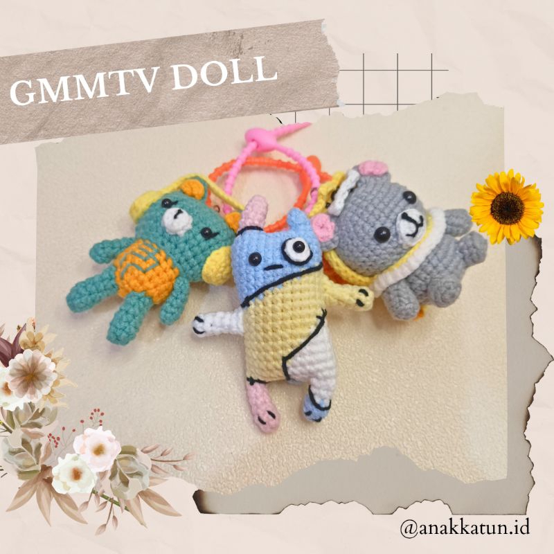 Gantungan Kunci Amigurumi GMMTV DOLL / Look Khuno / Permpoon / Nong Nao / Lykyou / Polcasan / Kingma
