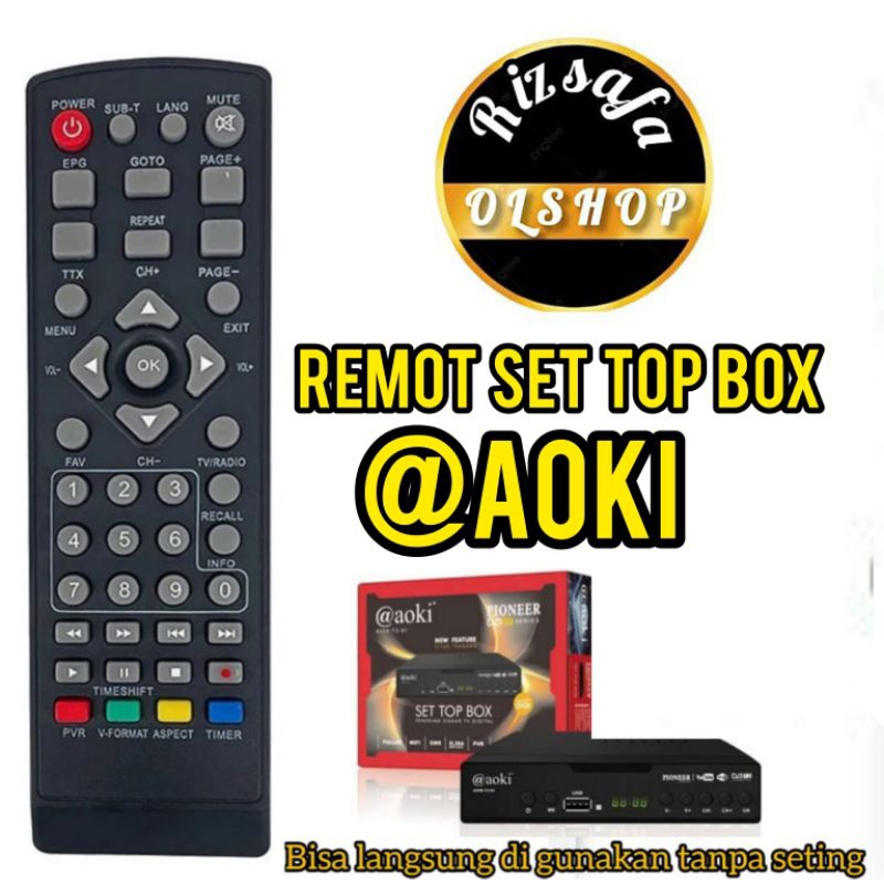 remot set top box @AOKI Tampa kode
