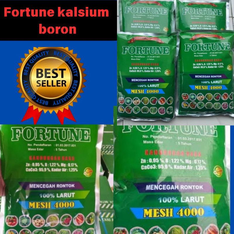 Pupuk Kalsium Boron Fortune Kemasan 1kg, Pupuk Kalsium Boron, Pupuk Kalsium Boron Plus Zn Fortune Me