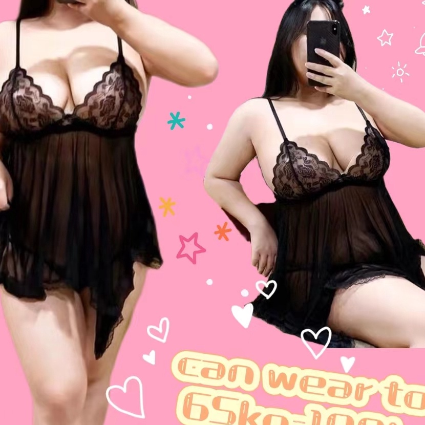 KF7 lingerie jumbo baju tidur wanita dewasa sexy baju tidur jumbo Sexy Lingerie hot fit to 65kg1kg