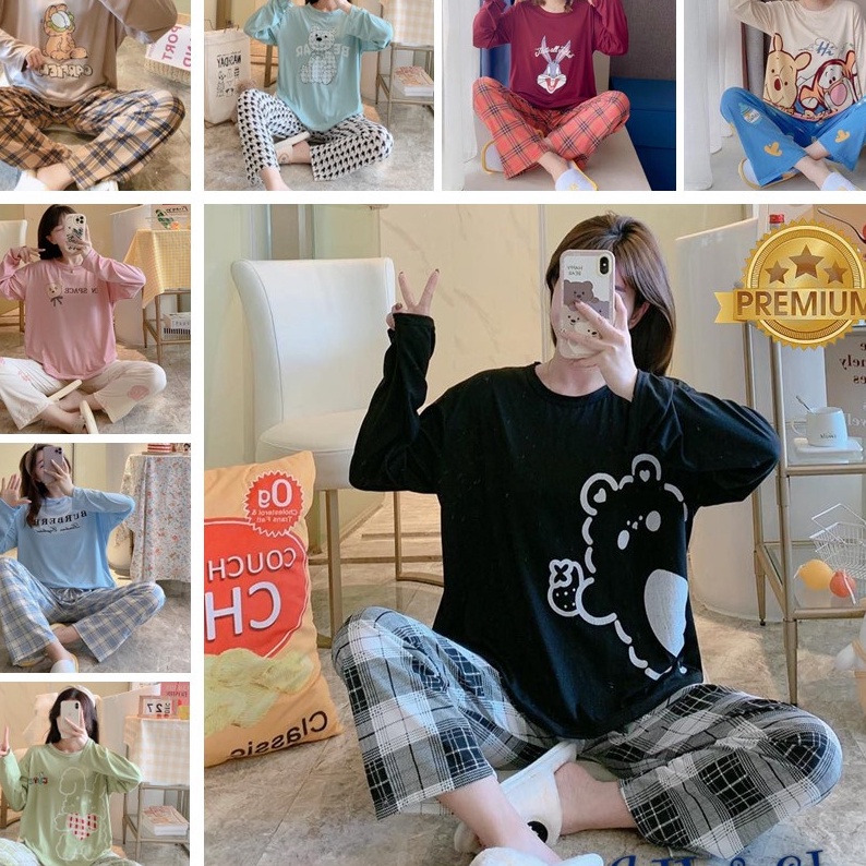 Grosir AJW Shop Setelan Wanita Import  Baju Tidur Wanita Import  Piyama Wanita  Baju Tidur Cewek