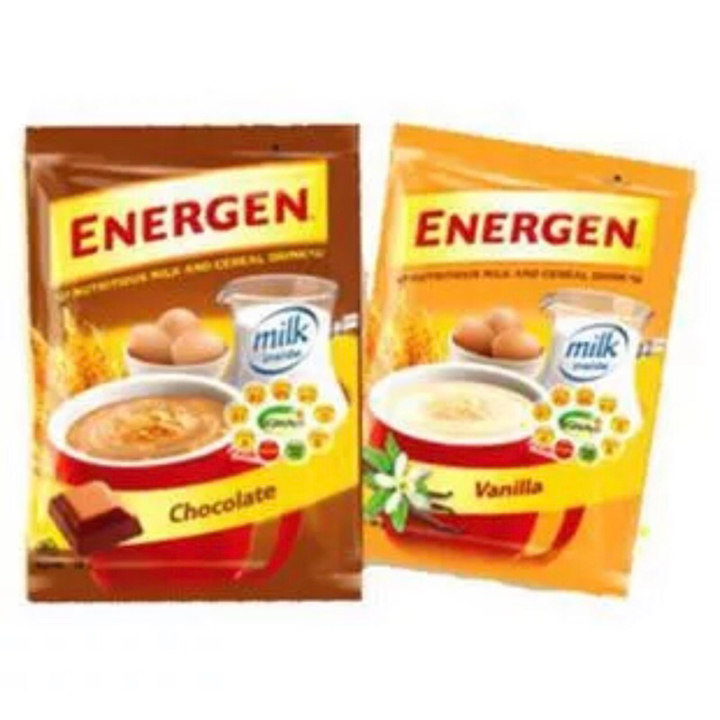 

Energen sereal rasa Vanila sachet @32gr isi 30 dan 10 cek varian