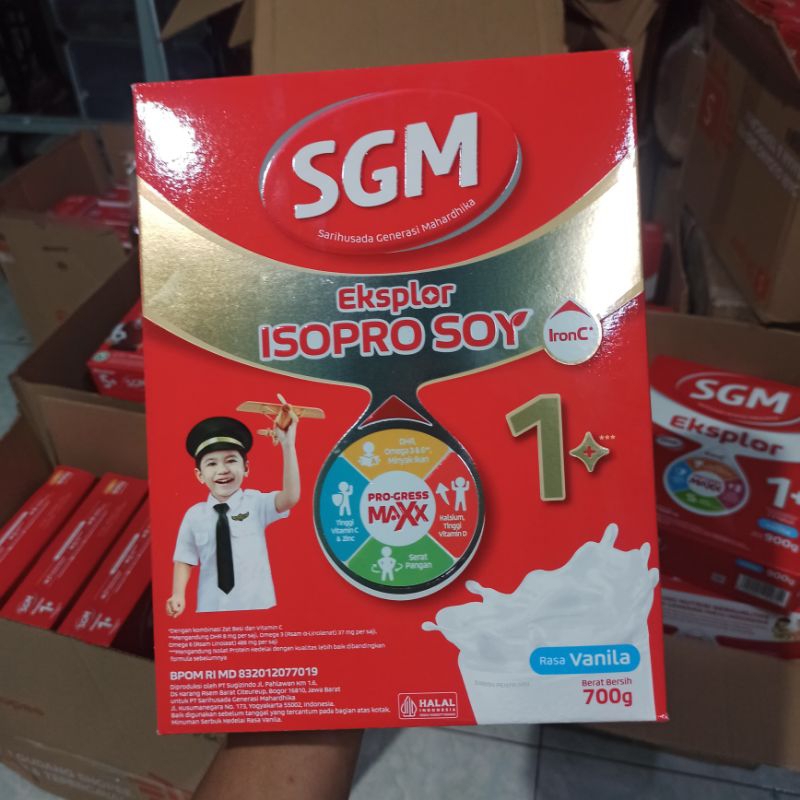 

SGM Eksplor ISOPRO SOY 1+ Vanilla Susu Pertumbuhan 700Gr