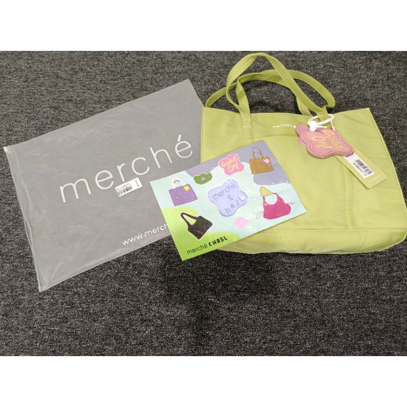 ToteBag Merche X NASL middle bag Lime