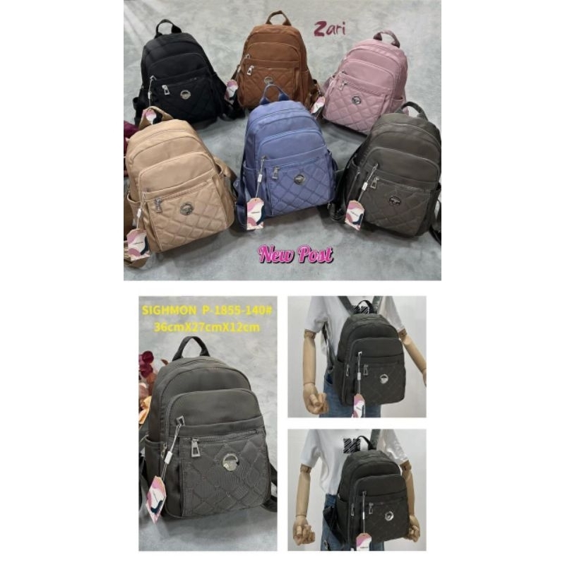 Sighmon 1855 Tas Ransel Wanita Kanvas