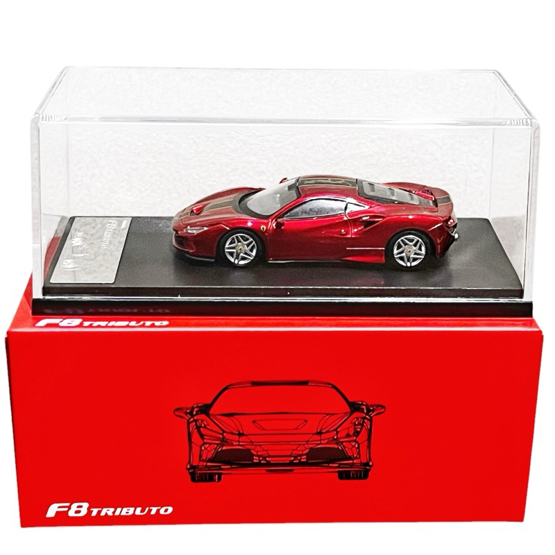 XF 64 Ferrari F8 Tributo Red w/ Dragon Strips