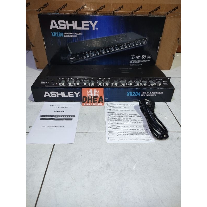 Crossover Ashley XR204 Cross Aktif Ashley XR 204 original 4 Way Double Subwoofer Full Makro garansi 