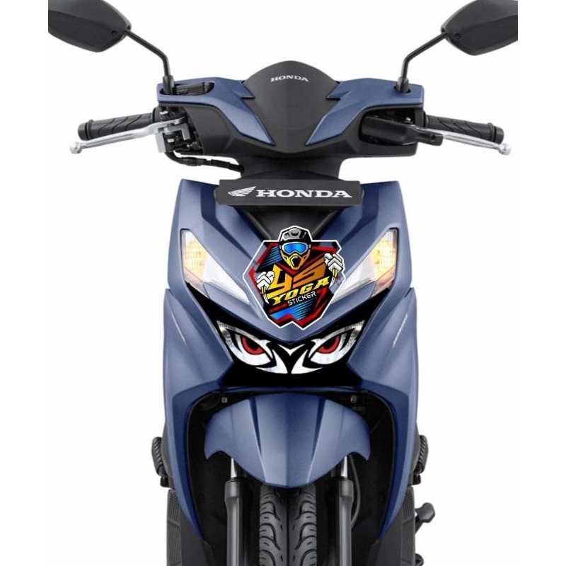 stiker mata elang variasi lampu depan beat 2024